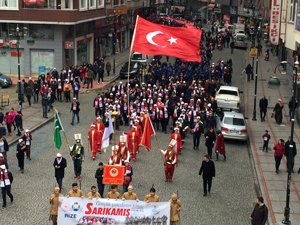 Rize'de Sarıkamış Şehitleri Anma Yürüyüşü Düzenlendi