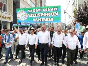 Çaykur Rizespor'da birlik ve dayanışma yürüyüşü gerçekleştirildi