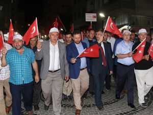 Rize'de 15 Temmuz Demokrasi Yürüyüşü düzenlendi