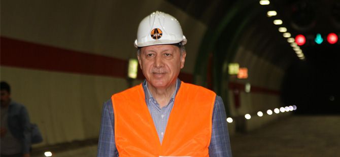 Cumhurbaşkanı Erdoğan Ovit Tüneli'nde İncelemelerde Bulundu