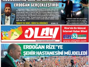 Rize Olay Seçim Özel Eki Yayınlandı
