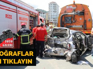 Rize’de Trafik Kazası: 1 Ölü, 1 Yaralı