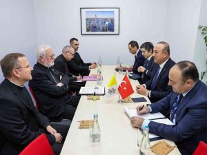 Çavuşoğlu, Vatikan Dışişleri Bakanı Gallagher İle Görüştü