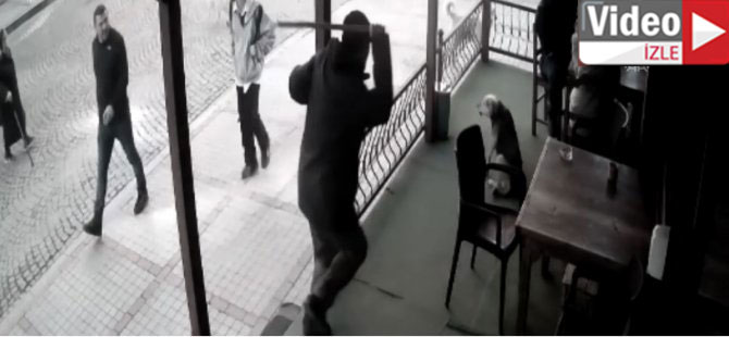Rize'de bir kişinin köpeğe uyguladığı şiddet güvenlik kamerasına yansıdı