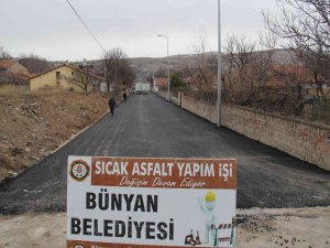 Bünyan’da Asfaltlama Çalışmaları Sürüyor
