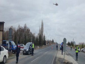 Helikopter Destekli Trafik Denetimi Yapıldı