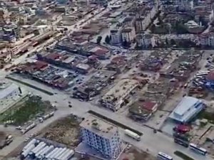 Hatay’da Depremin Ağır Bilançosu Havadan Helikopterle Görüntülendi