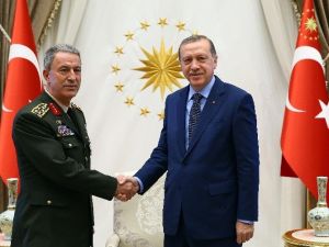 Cumhurbaşkanı Erdoğan Orgeneral Akar’ı Kabul Etti