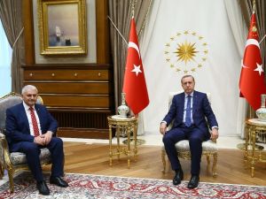 Cumhurbaşkanı Erdoğan, Başbakan Yıldırım’ı Kabul Etti