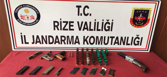 Ardeşen'de Kaçak Silah Atölyesine Operasyon