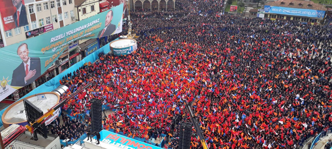 Cumhurbaşkanı Erdoğan Rize'de Konuşuyor