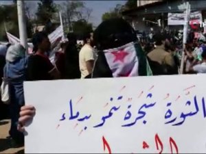 İdlib’de Esad Rejimi Protesto Edildi