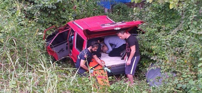 Rize Plakalı Otomobille Çarpıştı 4 Yaralı