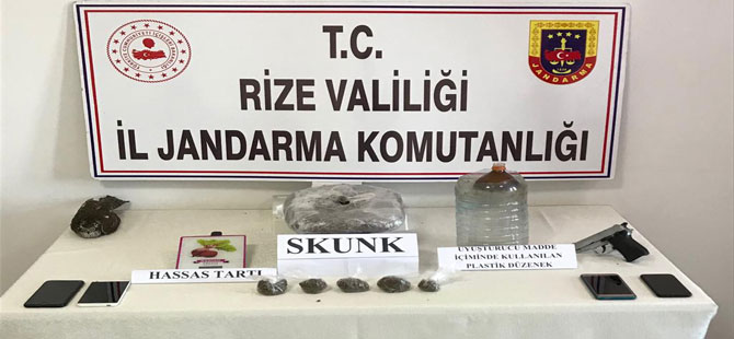 Rize'de Uyuşturucu Operasyonu