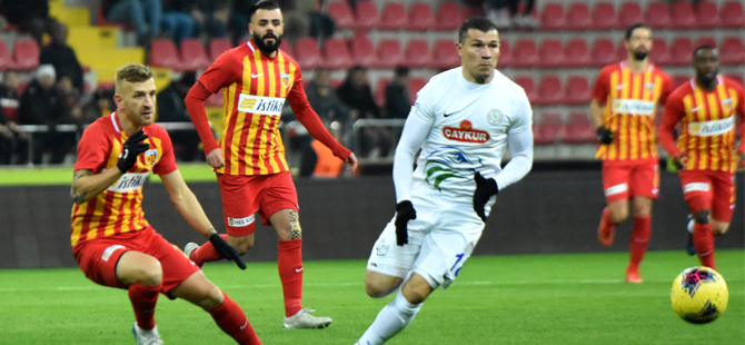 Çaykur Rizespor Deplasmanda Kayıplarda
