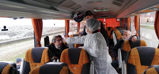 Rize’de Artvin Yönünden Gelen Yolculara da Koronavirüs Taraması Yapıldı
