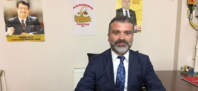 ANAP Rize İl Başkanı Yılmaz ANAPlılara Çağrıda Bulundu: Anavatanlarınıza Geri Dönün