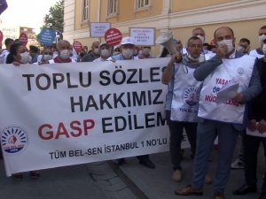 Sözleşmeleri Yenilenmeyen Bakırköy Belediyesi Çalışanları Eylem Yaptı