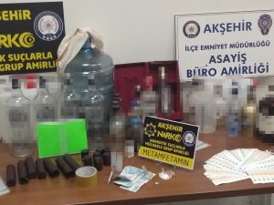 Akşehir’de Uyuşturucu Ve Sahte Alkol Operasyonu
