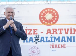 AK Parti Genel Başkanvekili Yıldırım, Rize-Artvin Havalimanı'nın açılışında konuştu