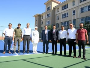 Başkan Gürkan, Spor Lisesindeki Tesisleri İnceledi