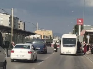 Bursa’da Trafikte Yaşanan Tehlike Anlar Kameralarda