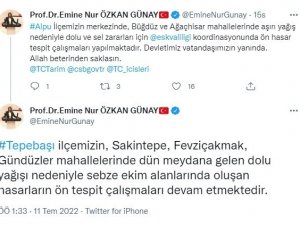 Prof. Dr. Emine Nur Özkan Günay: “Devletimiz Vatandaşımızın Yanında”