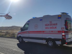 Nevşehir’de Helikopter Ambulans ’Karaciğer Nakli’ İçin Havalandı