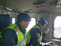Ordu’da Helikopter İle Trafik Denetimi