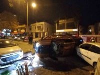 Otomobili İle 6 Araca Çarpıp Durabildi
