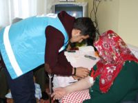 Rize'de Evde Sağlık Hizmetleri Kara Kış Dinlemedi