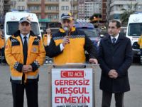 Rize'ye Gönderilen Ambulanslar 112'ye Teslim Edildi