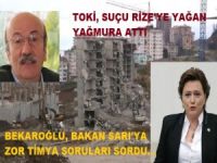 Bekaroğlu'ndan Bakan'a Timya Soruları