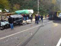 Rize’de Trafik Kazası 1'i Ağır, 2 Yaralı