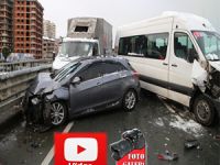 Rize'de 15 Araçlık Zincirleme Kaza: 1 Ölü 1'i Ağır, 9 Yaralı