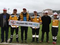 Çaykur Rizesporlu Futbolculardan "Yaşama Yol Ver" Kampanyasına Destek