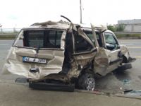 Of'ta trafik kazası: 1 yaralı
