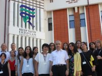 RTEÜ'de Staj Yapan Gürcü Öğrenciler Rektör Karaman'ı Ziyaret Etti