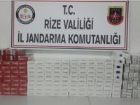 Rize'de Jandarmadan Kaçak Sigara ve İçki Operasyonu