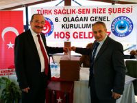 Türk Sağlık Sen Rize Şubesinde Terzi Görevi Türüt'e Devretti