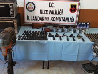 Rize'de Kaçak Silah Atölyelerine Operasyon