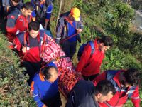 Rize'de Obez Hasta, UMKE ve AFAD Desteğiyle Hastaneye Ulaştırıldı