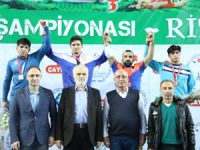 Rize'de Grekoromen'de Şampiyonlar Belli Olmaya Devam Ediyor
