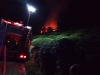 Rize'de Ev Yangını