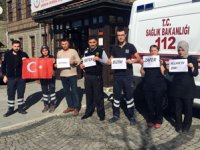 Rize'de Sağlıkçılardan Zeytin Dalı Mesajı
