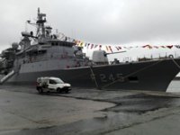 TCG Oruçreis Fırkateyni Rize'de