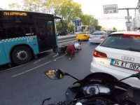 Motosikletli Ölümden Kıl Payı Böyle Kurtuldu