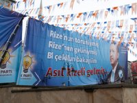 Rize’de Akşener ve İnce’ye Pankartlı Yanıt