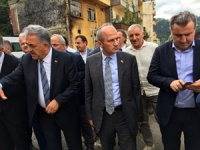 Ulaştırma ve Alt Yapı Bakanı Turhan Rize'de Sel Bölgesinde İncelemelerde Bulundu