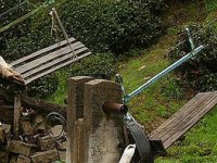 Rize'de İlkel Teleferik Kazası 1 Ölü